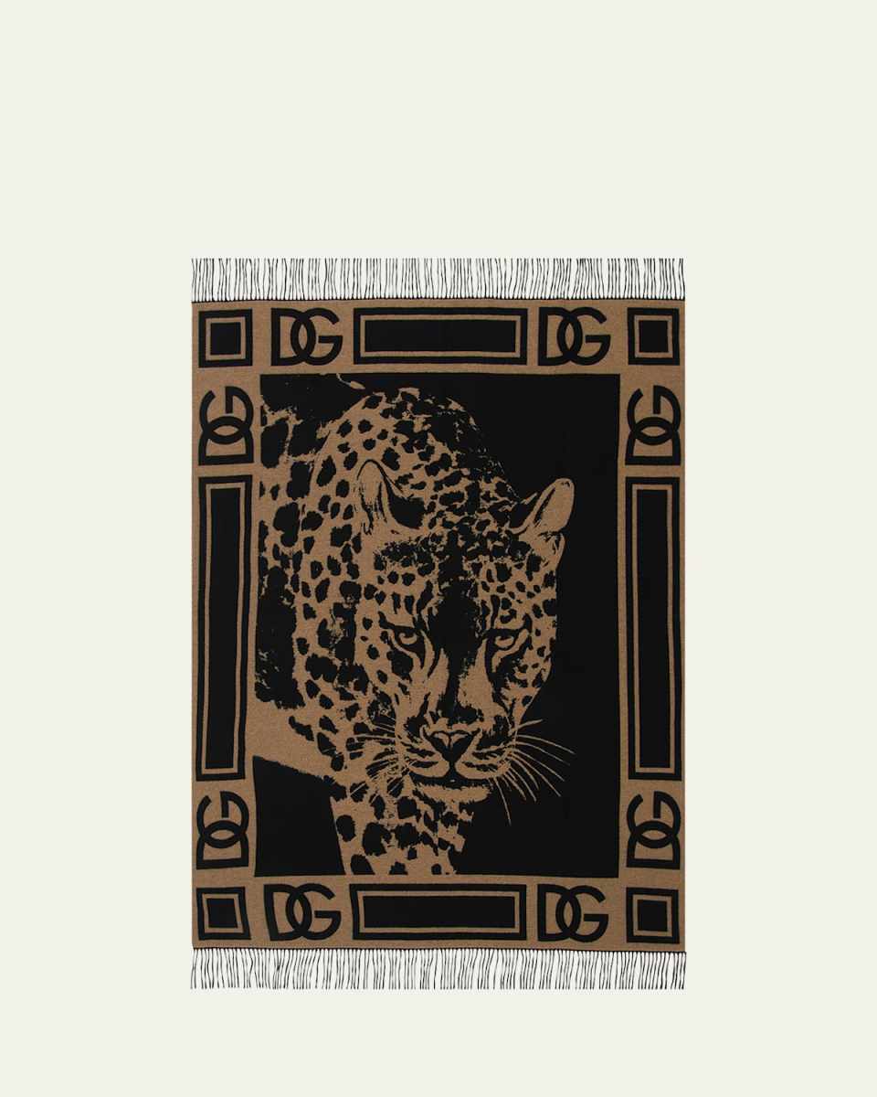 Leopard Cashmere Throw